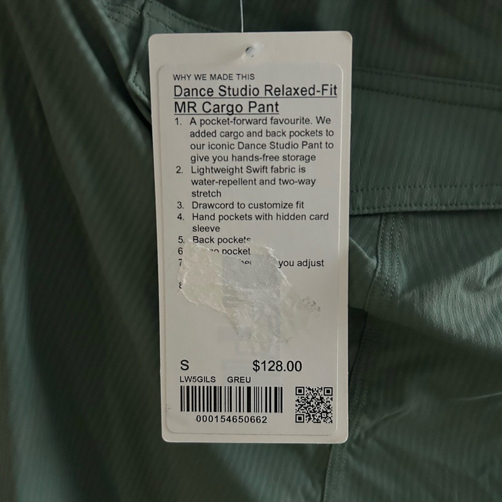 lululemon athletica Green Dance Studio Cargo Pants